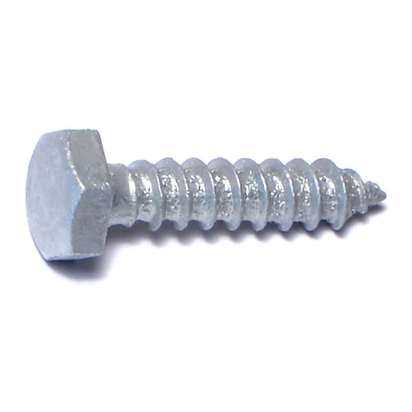 Midwest Fastener Lag Screw, 1/4 in, 1-1/4 in, Steel, Hot Dipped Galvanized Hex Hex Drive, 25 PK 35302 - main